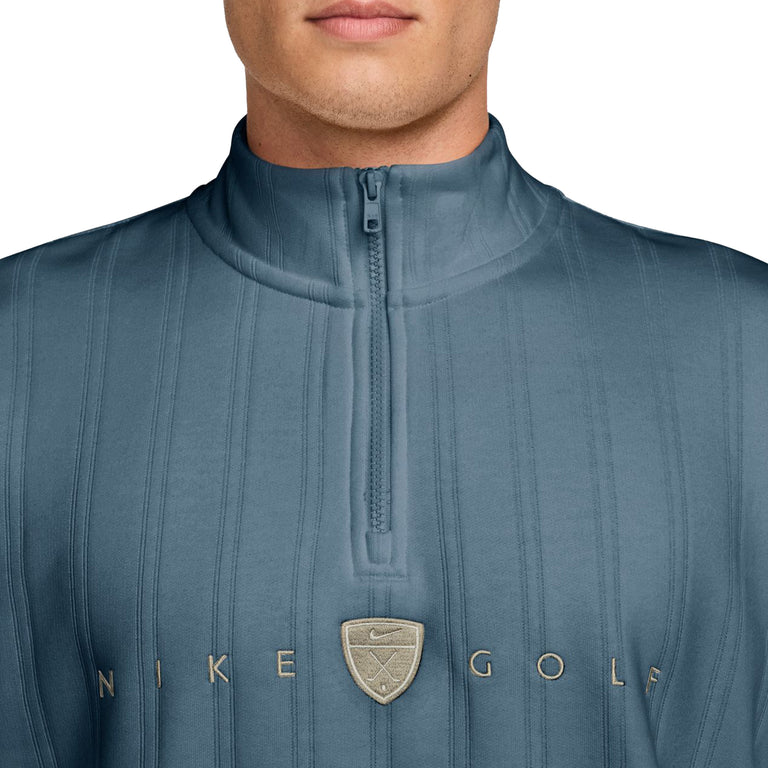 Nike	Fairway Fresh Therma-FIT Oversized 1/2-Zip Golf Top - XXL / Smokey Blue / Limestone - 4
