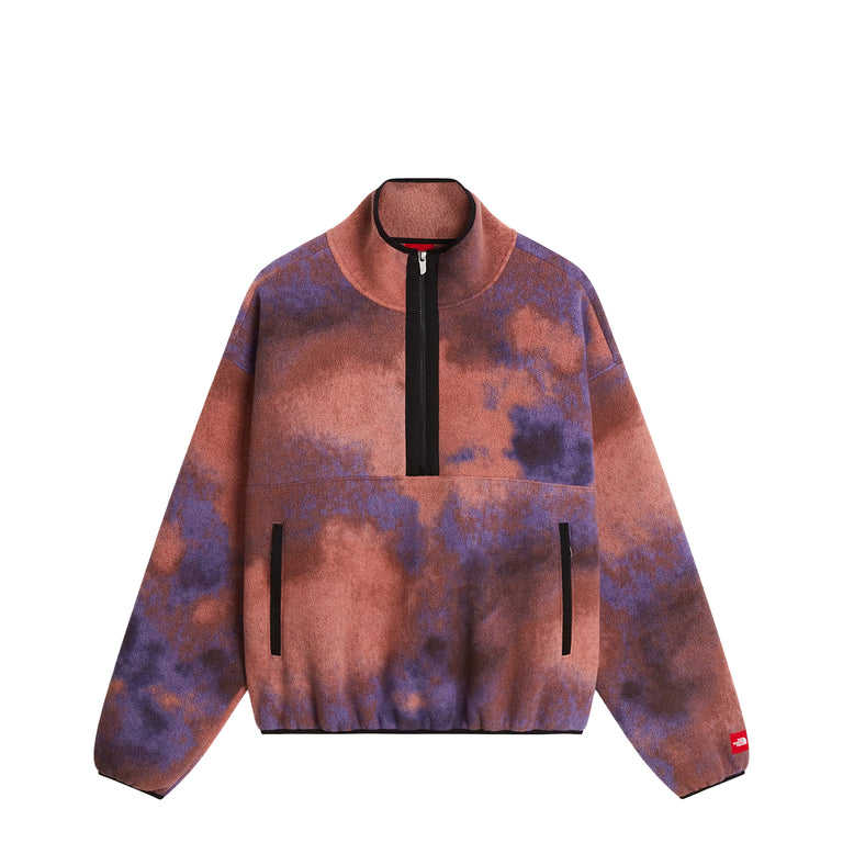 The North Face Red Box Printed 1/2 Zip Fleece - S / Grounded Plum 1989 Catalogue Print
