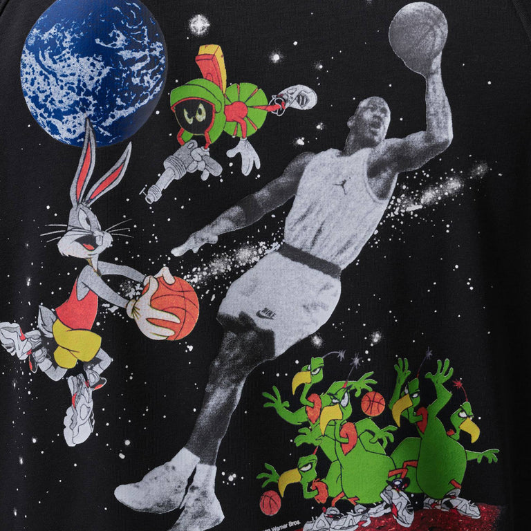Nike	Jordan Brooklyn Space Jam Vault Fleece Crewneck Sweatshirt - L / Black - 5
