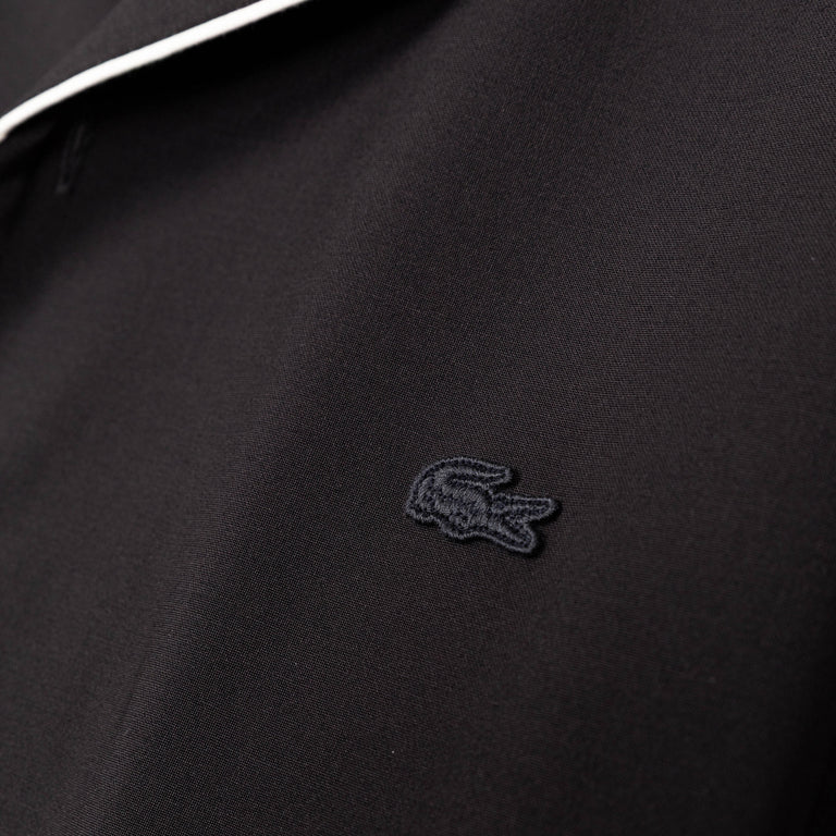 Lacoste Short Sleeved Wool Shirt - 39 / Dark Grey - 3