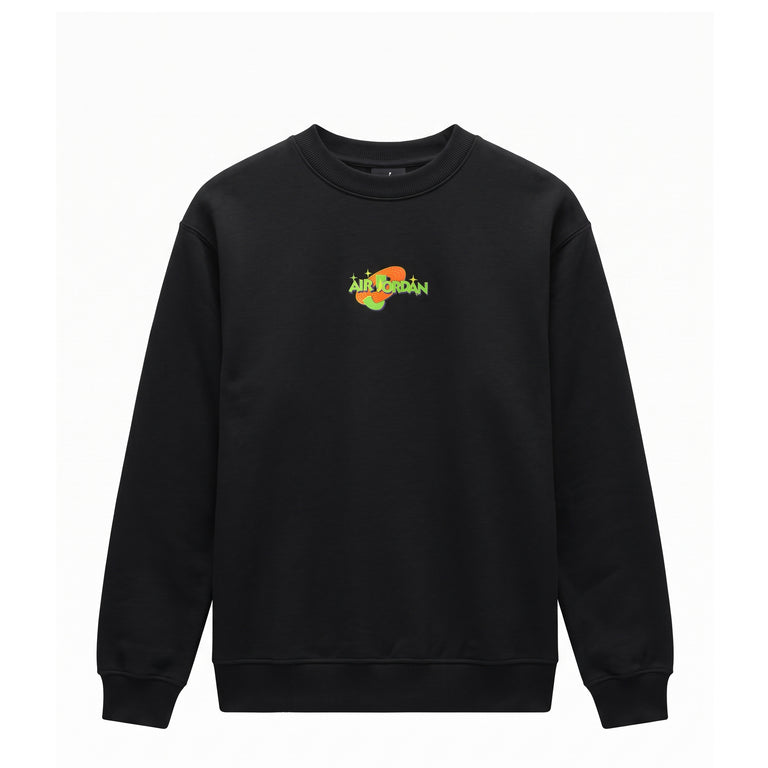Nike	Jordan Brooklyn Space Jam Vault Fleece Crewneck Sweatshirt - L / Black - 2
