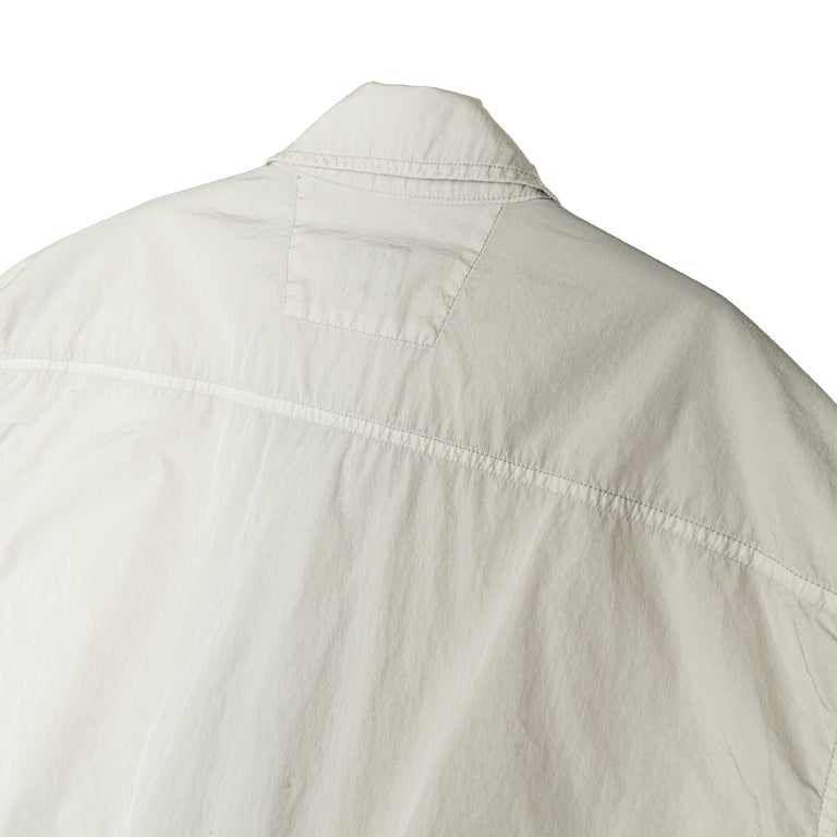 C.P. Company Chrome-R Short Sleeve Overshirt - XL / Blue Fox - 3
