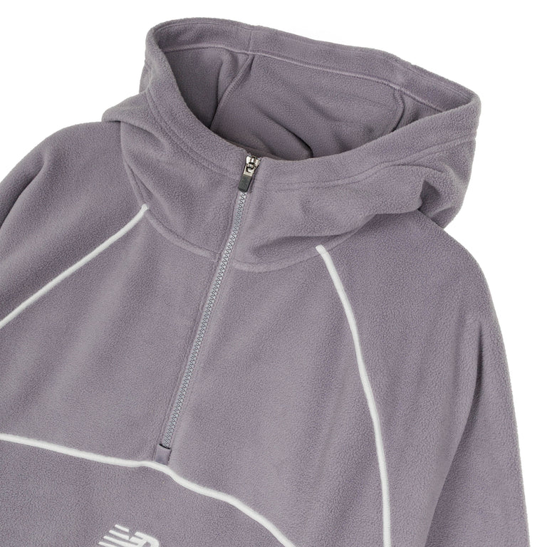 New Balance Trackside Polar Fleece Hoodie - L / Off-Line Grey - 3
