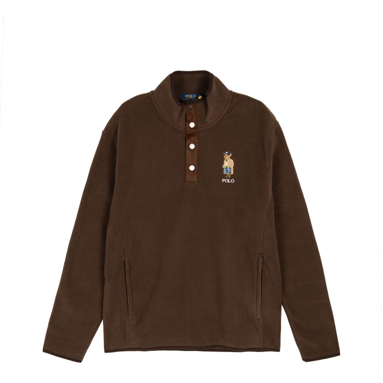 Polo Ralph Lauren Polo Bear Brushed Fleece Pullover - L / Brown - 1