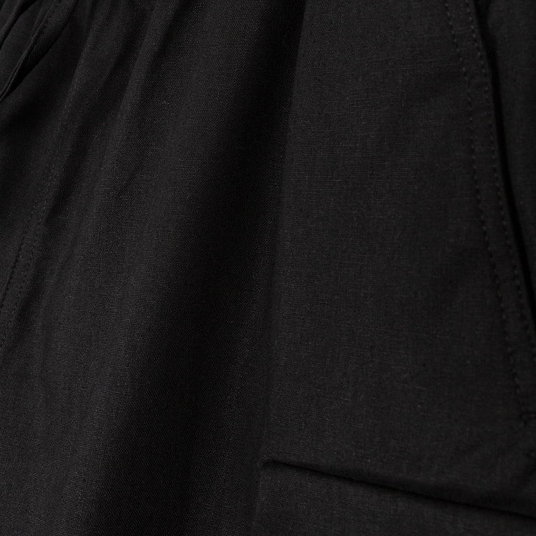 Arte Antwerp Linen Cargo Shorts - L / Black - 4