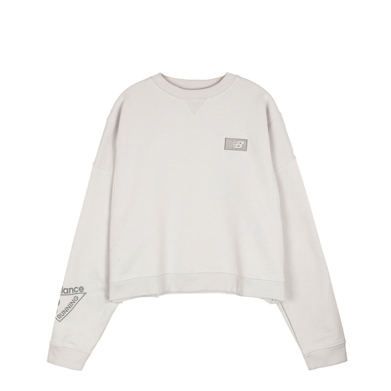 New Balance Athletics Crafted Fleece Crew - L / Grey Matter - 1