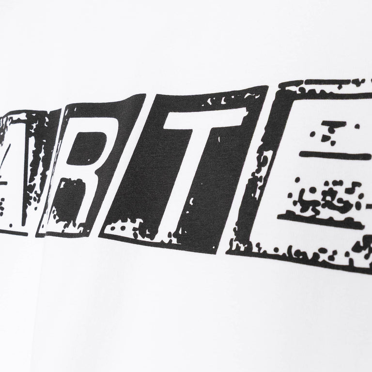 Arte Antwerp Faded Back Print T-Shirt - M / White - 4