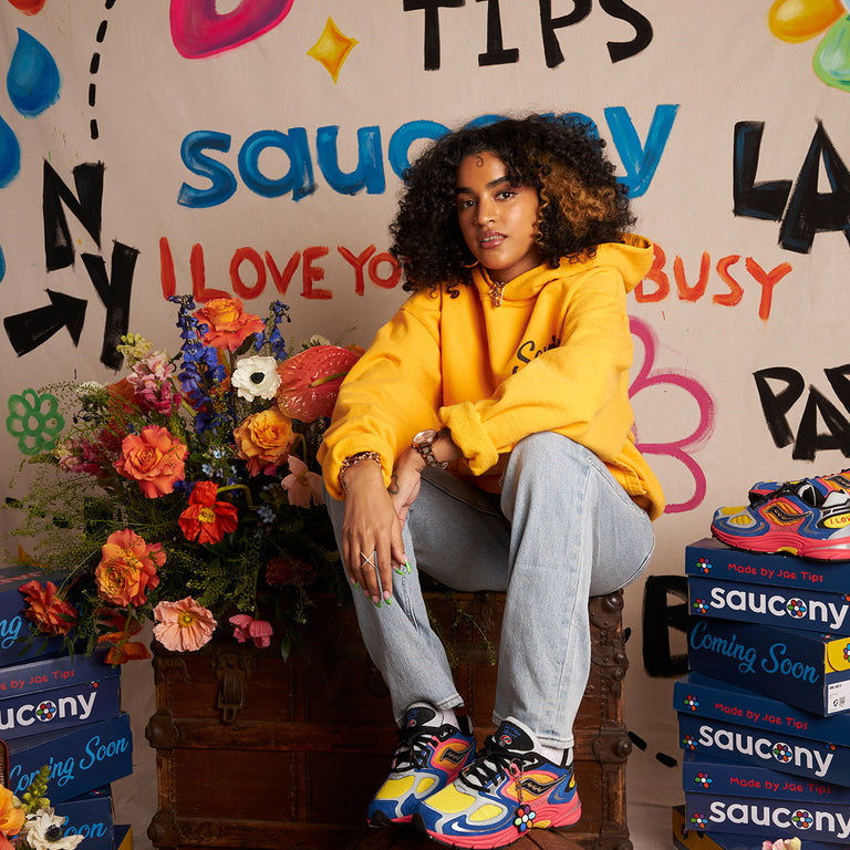 Saucony x Jae Tips Grid Jazz 9 *I Love You But I'm Busy* onfeet