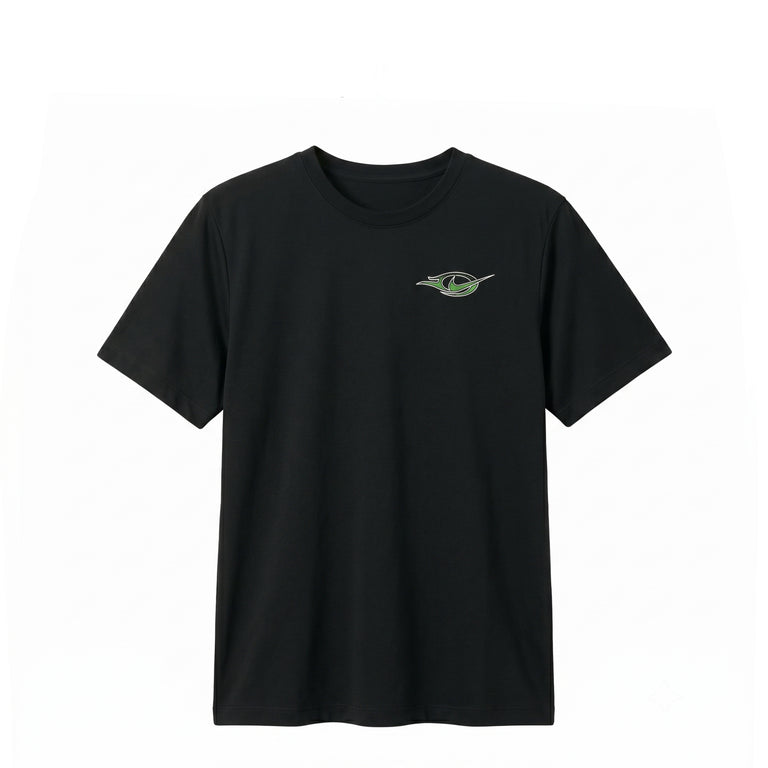 Nike	Stride Dri-FIT Running T-Shirt - XXL / Black / Mean Green / White - 2