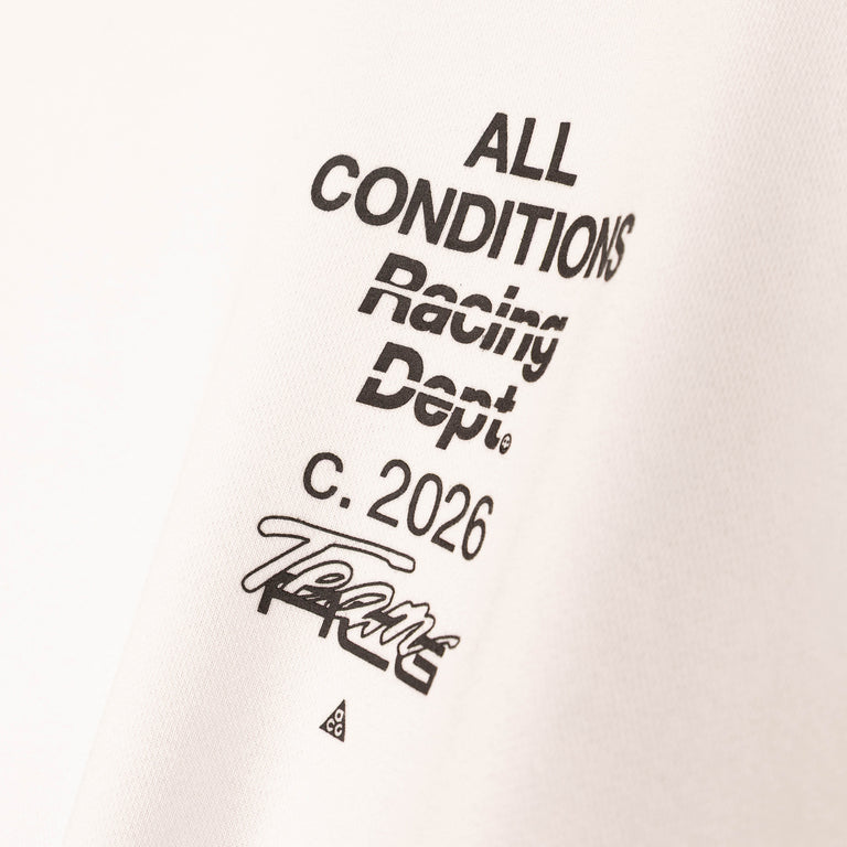 Nike	ACG *Tuff Fleece* Dri-Fit Crew-Neck Sweatshirt - XXL / Summit White / Black - 3