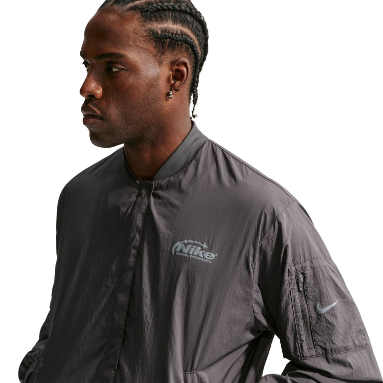 Nike Repel UV Protection Running Bomber Jacket - XXL / Medium Ash / Reflective Silver - 3