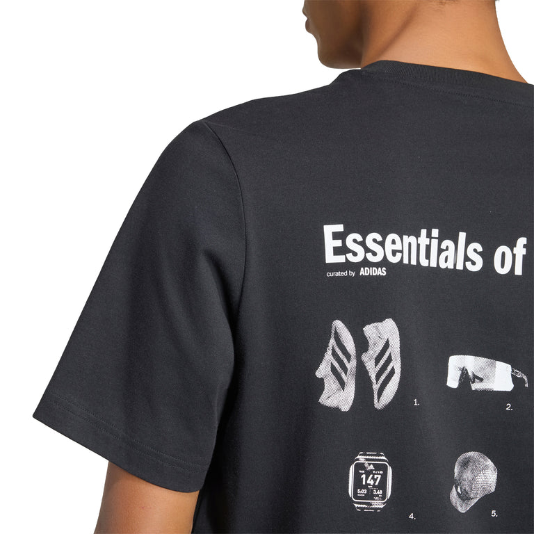 Adidas	Run Essentials Graphic T-Shirt - L / Black - 3