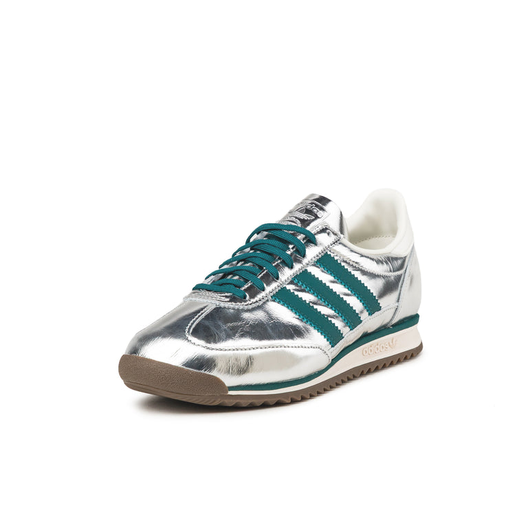 Adidas SL 72 OG W - 41 1/3 / Silver Metallic / Rich Green / Off White - 2
