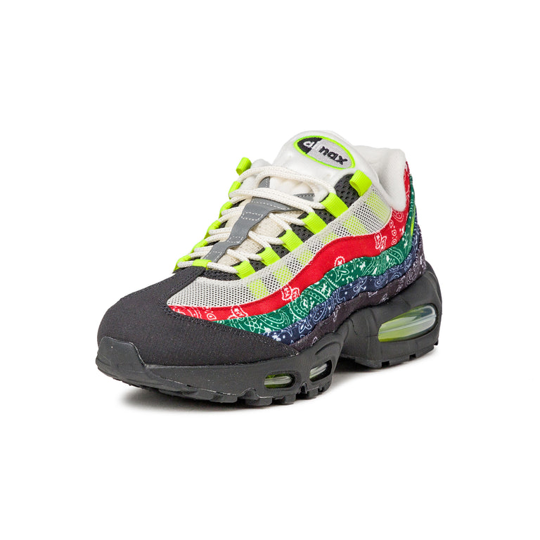 Nike Air Max 95 *Big Bubble* *Paisley Bandana* - 40 / Sail / Volt / University Red / Sport Green - 2