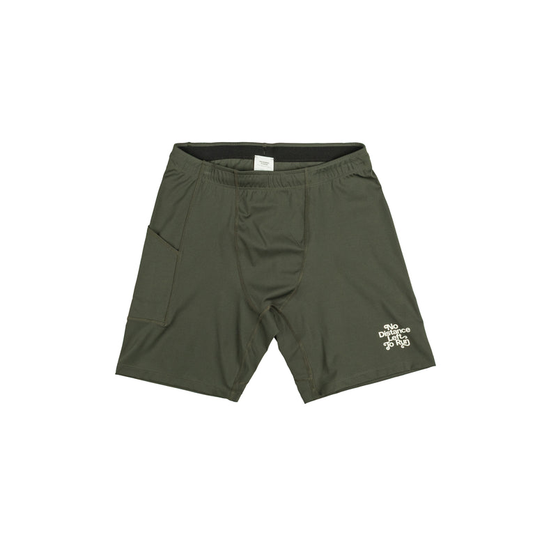 Pas Normal Studios Balance Short Tights *No Distance Left To Run* - XL / Dark Olive
