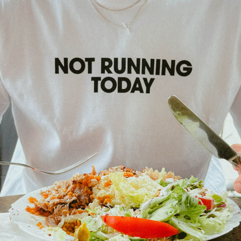 Bad Habits Not Running Today T-Shirt onfeet