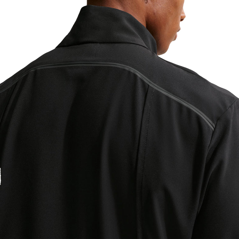 Nike	Tailored Performance Dri-FIT Loose Short-Sleeve Golf Windshirt - XXL / (Black / Black / Black - 6
