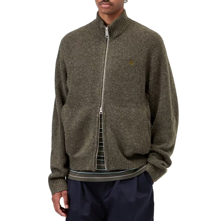 Carhartt WIP Curtis Sweater Jacket - XXL / Tangled Shungite - 3