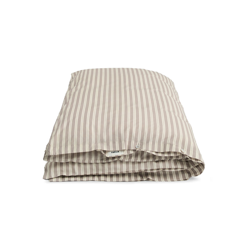Tekla Duvet Cover - 140 x 200cm / Clay Stripes - 1
