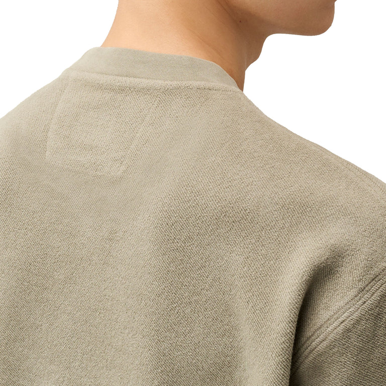C.P. Company Brushed Emerized Diagonal Fleece Lens Sweatshirt - S / Fallen Rock - 5