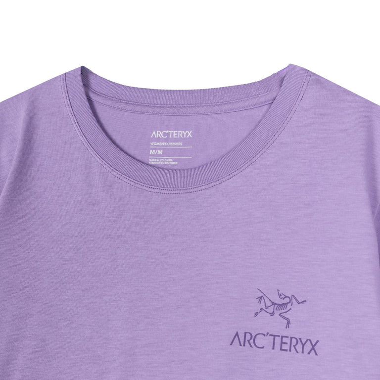 Arcteryx Wmns Kragg SL Cotton Emblem Crew T-Shirt - L / Aster - 2
