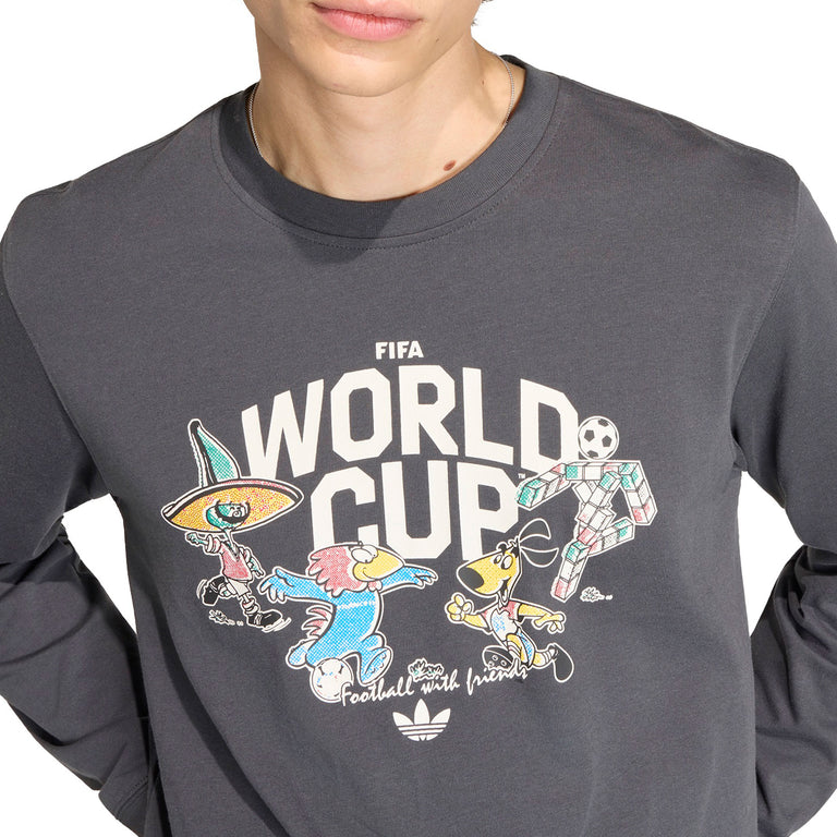 Adidas	FIFA World Cup 26™ Mascot Long Sleeve T-Shirt - XXL / Carbon - 2