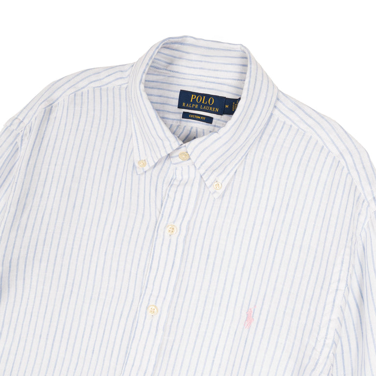 Polo Ralph Lauren Custom Fit Striped Linen Shirt | Apparel Buy online now! Polo Ralph Lauren Custom Fit Striped Linen Shirt | Apparel Buy online now!