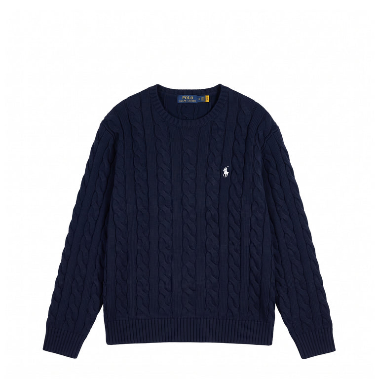 Polo Ralph Lauren Cable-Knit Cotton Jumper - XL / Bright Navy

