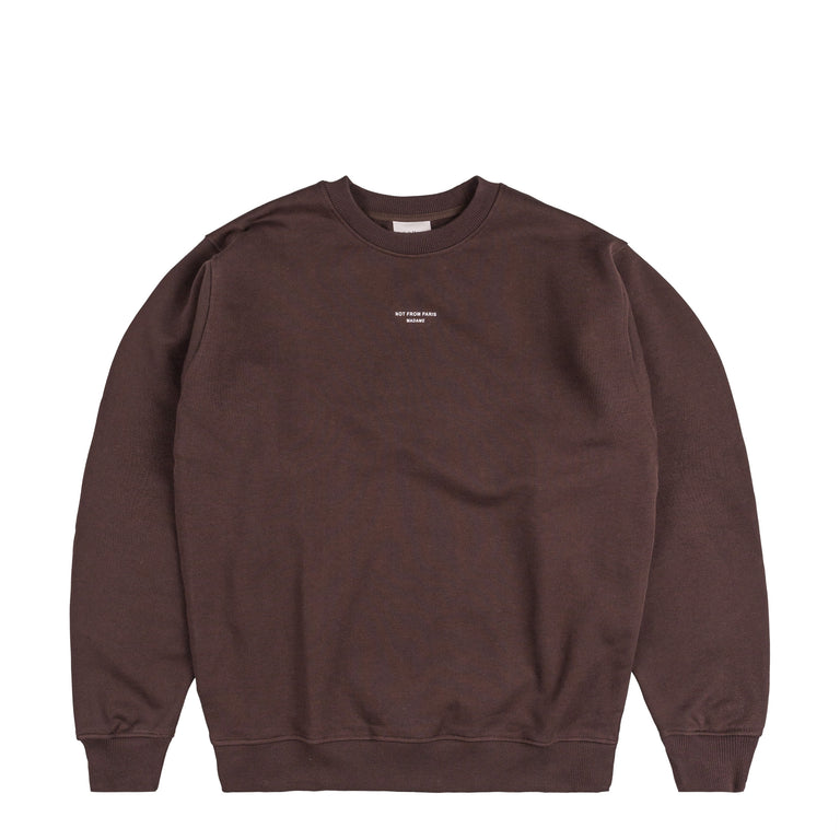 Drole de Monsieur Le Sweatshirt Slogan Classique - XXL / Dark Brown
