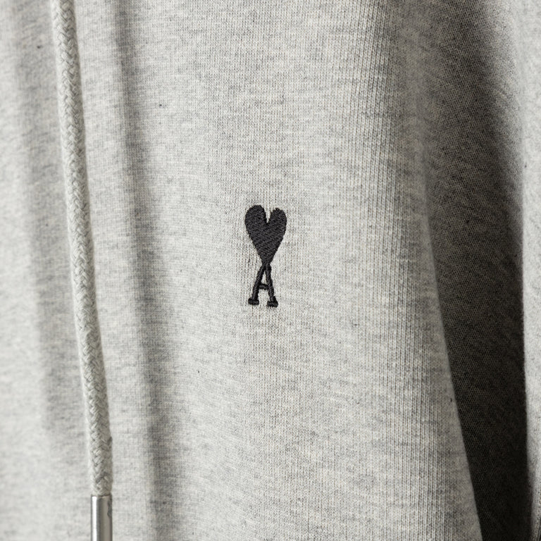 AMI Paris Ami De Coeur Hoodie - XXL / Heather - 5
