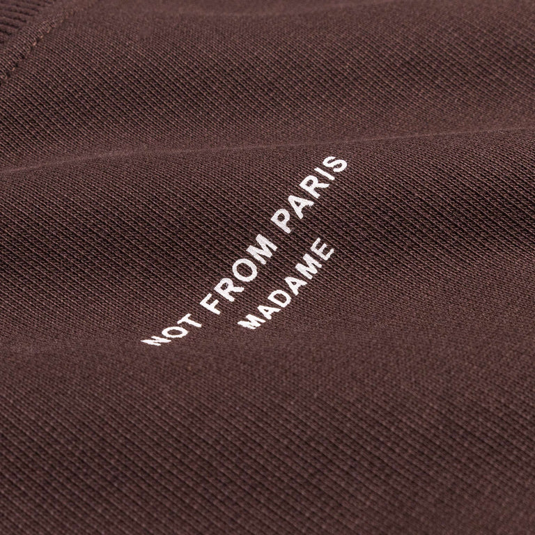 Drole de Monsieur Le Sweatshirt Slogan Classique - XXL / Dark Brown - 3
