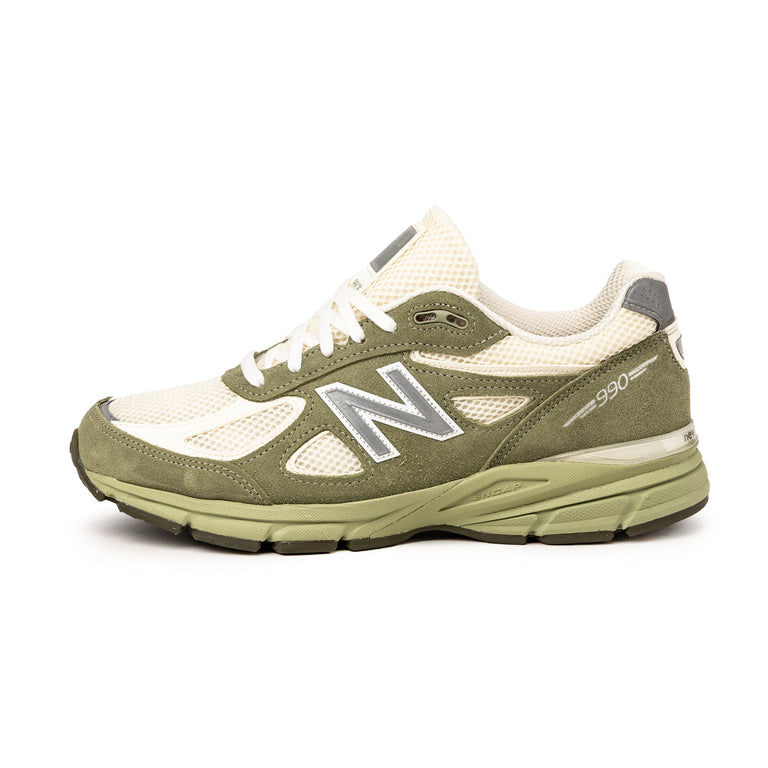 New Balance 990 v4 *Made in USA* - 40 / Olive Leaf / Permafrost / Light Olive
