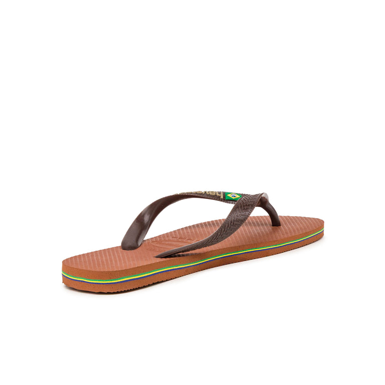 Havaianas Brasil Logo - 39-40 / Brown - 3