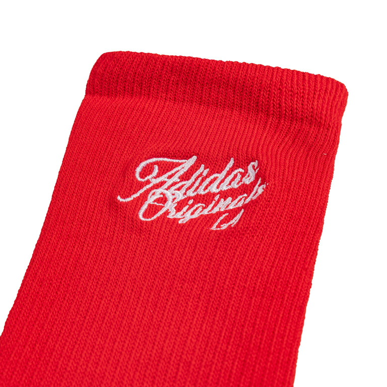 Adidas Santee Alley Slouch Socks - L / Vivid Red - 2
