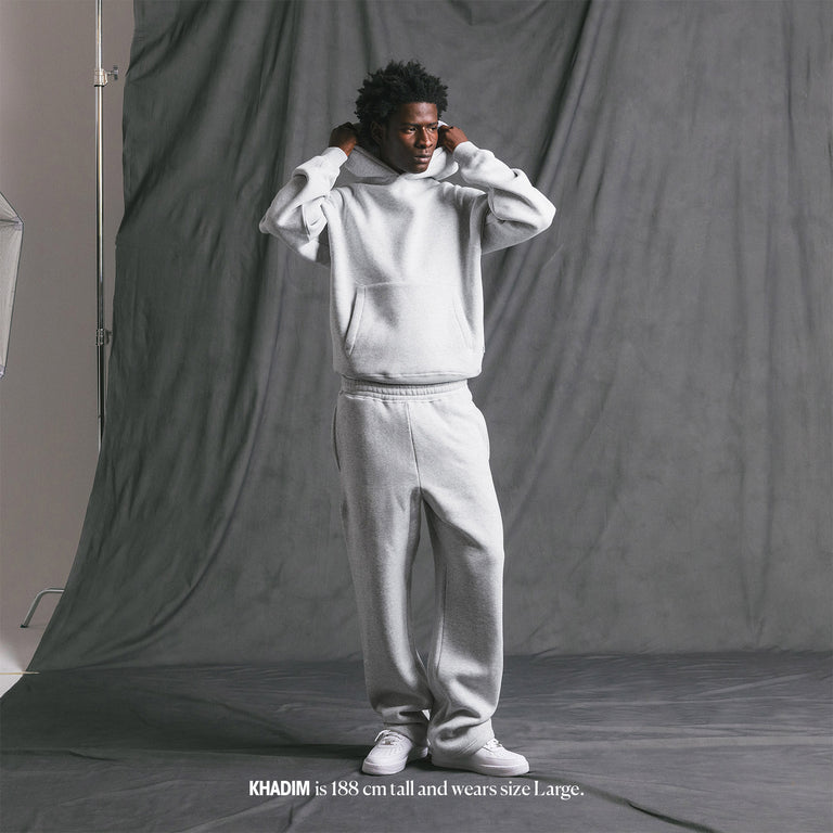 Asphaltgold Essential Sweatpants (Heather Grey) onfeet