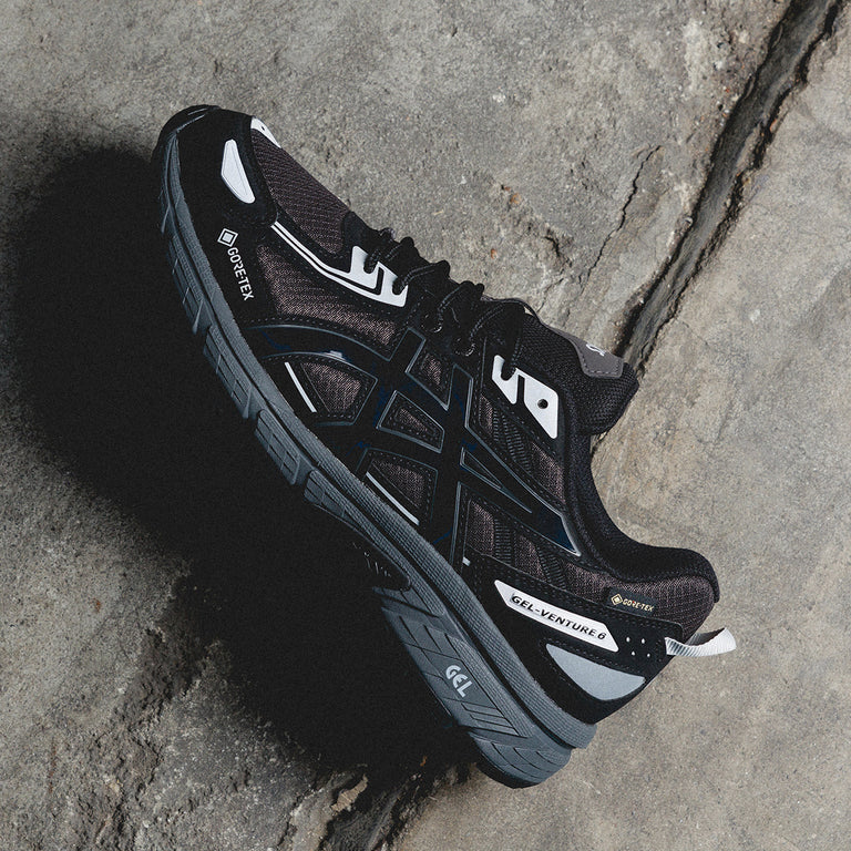 Asics gel venture black sales