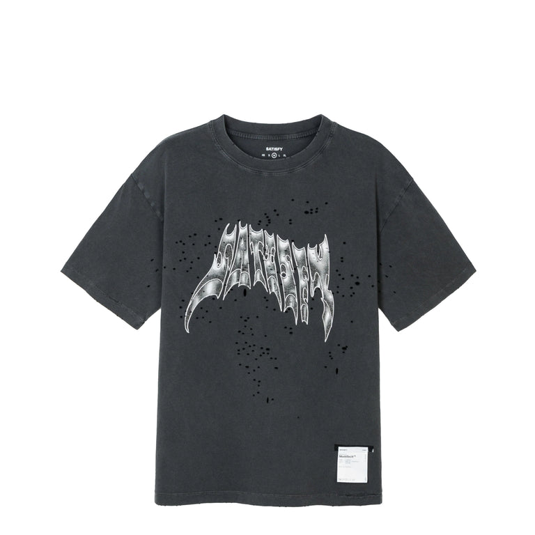 Satisfy MothTech T-Shirt *Glitter Print* - S / Aged Black - 1
