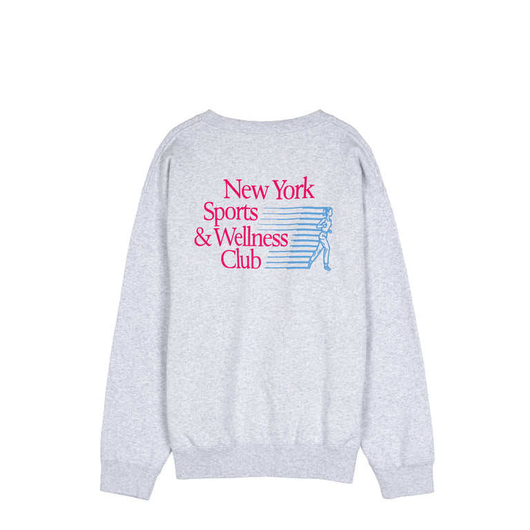 Sporty & Rich NY Motion Crewneck - S / Heather Gray
