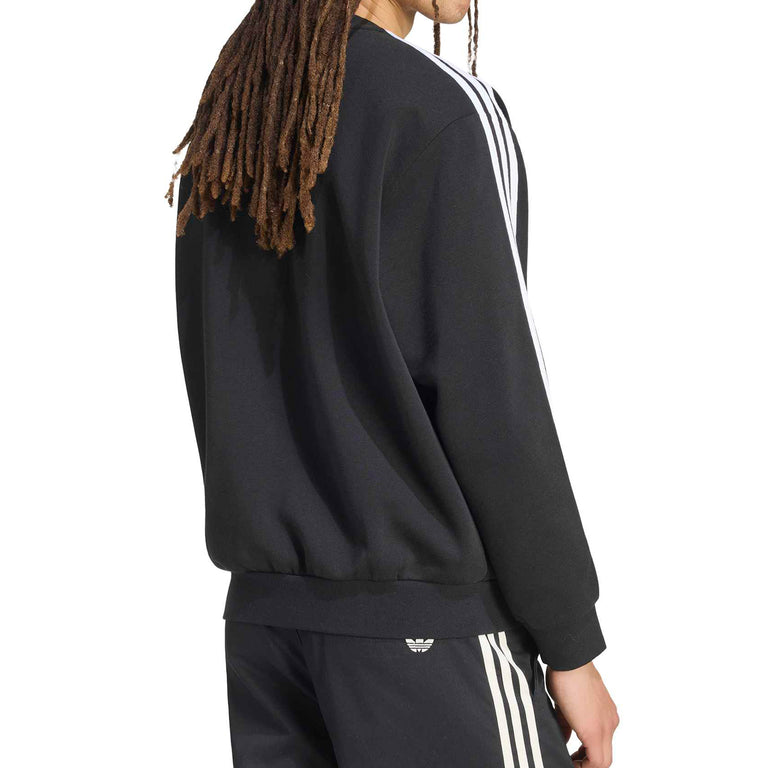 Adidas 3-Stripes Oversized Crewneck - L / Black / White - 3