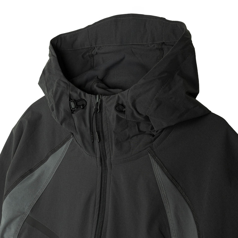 Nike	Tech Dri-Fit Woven Full-Zip Color-Block Windrunner Jacket - S / Anthracite / Iron Grey / Black - 3