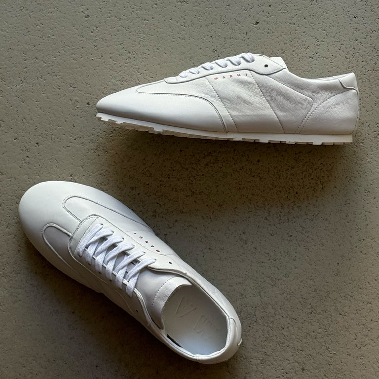 Marni Nappa Leather Softy Soccer Sneaker onfeet
