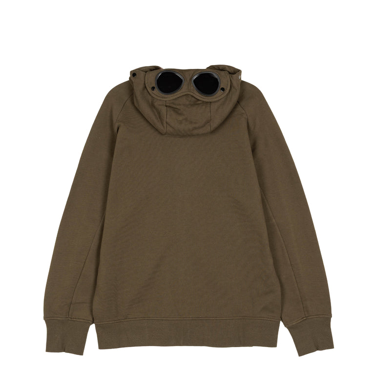 C.P. Company Diagonal Raised Fleece Google Zip Sweatshirt - S / Ivy Green - 2
