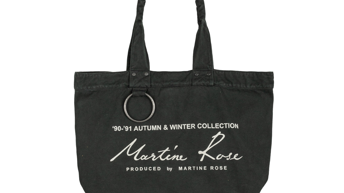 Martine Rose マーティンローズ　ナイロン　BIGトートバッグ Martine Rose Black Large Shopper Tote