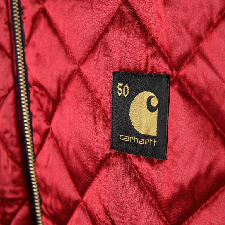 Carhartt WIP 50 Years Anniversary OG Active Jacket Denim - XL / Blue / USA Red Stone Bleached - 6

