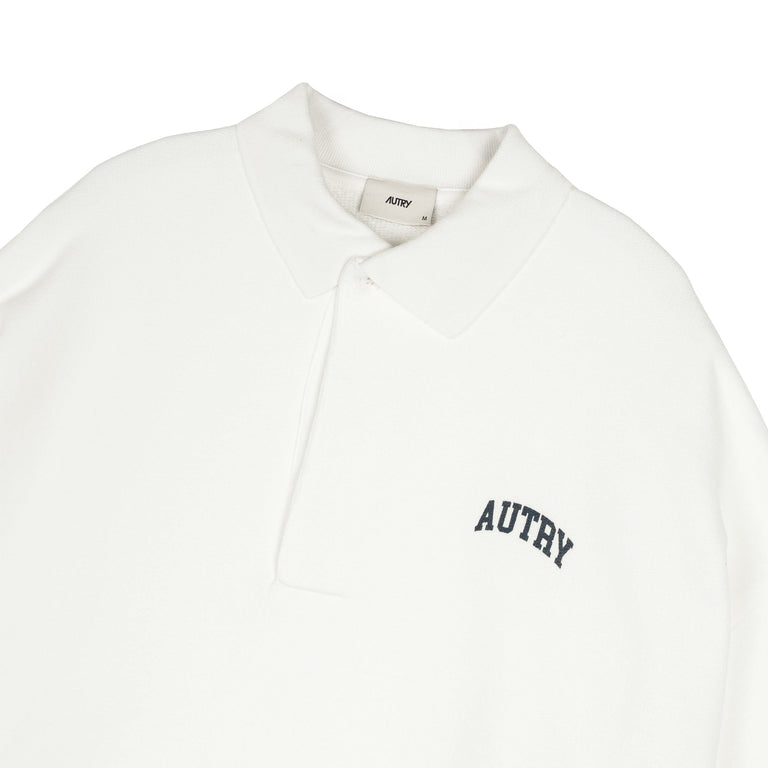 Autry College Polo Sweatshirt - L / White - 2