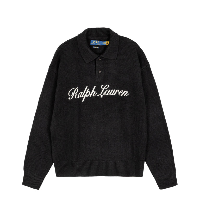 Polo Ralph Lauren Logo Rugby Sweater - S / Polo Black - 1