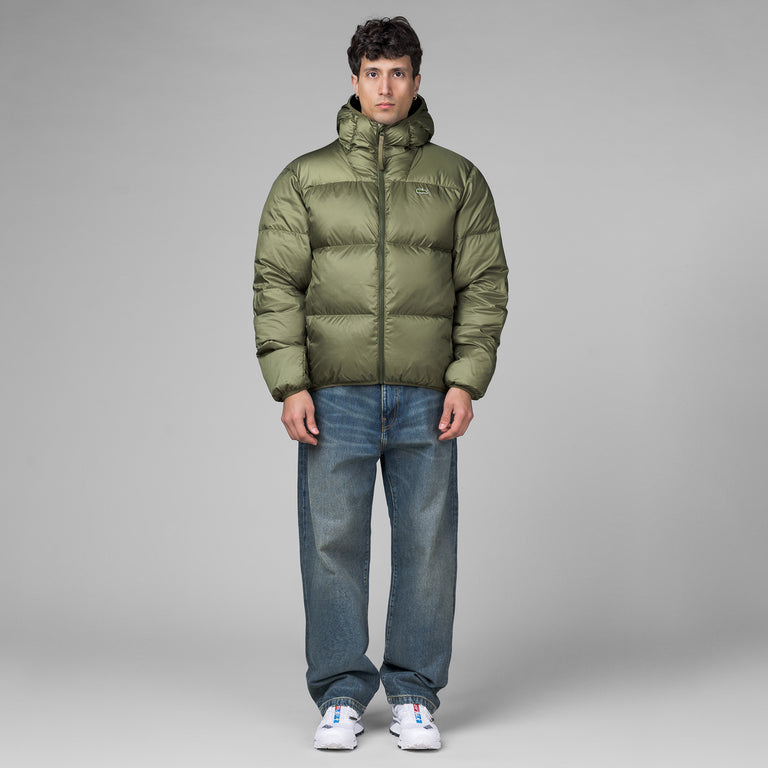 Lacoste Short Water-Repellent Hooded Puffed Jacket