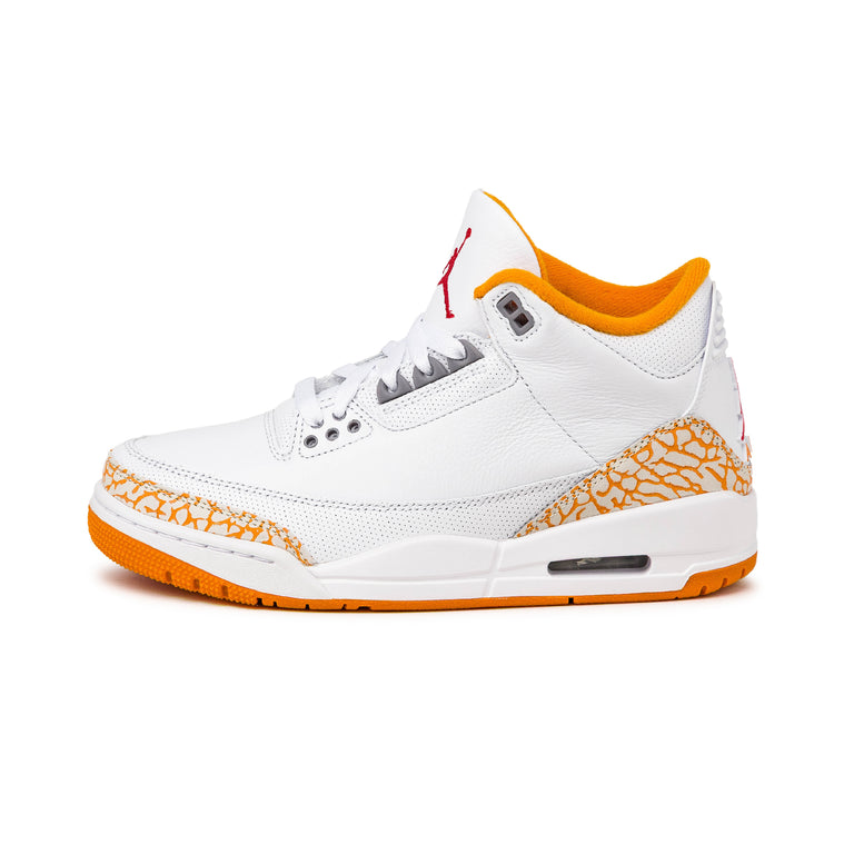 Nike Wmns Air Jordan 3 Retro *White and Orange Peel* - 36.5 / White / Multicolor
