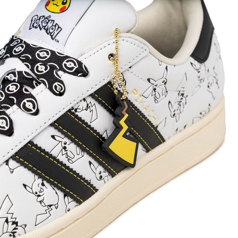 Adidas x Pokémon Superstar II *Pikachu* - 36 / Footwear White / Core Black / Gold Metallic - 5