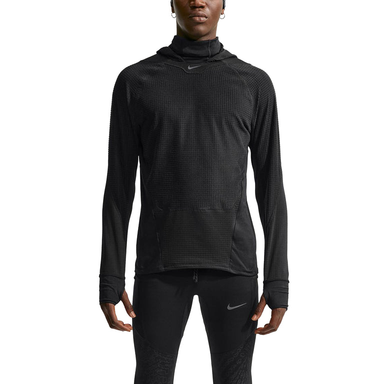 Nike	Stride Therma-FIT Winterized Running Mid Layer - XXL / Black / Black / Black / Reflective Black - 2
